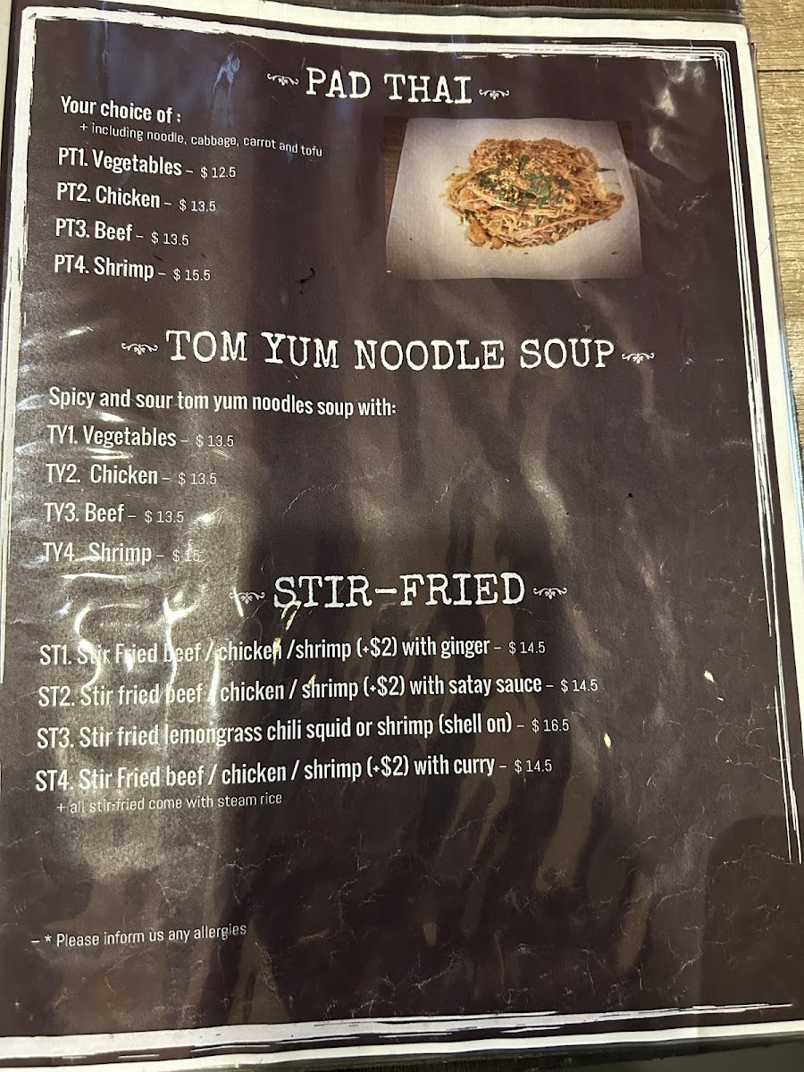 Menu Waiting Phở U-6